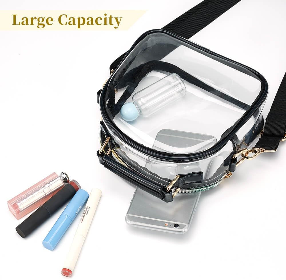 Clear Purse for Women, Clear Bag Stadium Approved, Transparent Purse Handbag