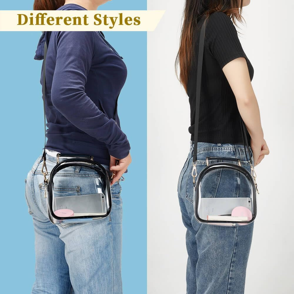 Clear Purse for Women, Clear Bag Stadium Approved, Transparent Purse Handbag